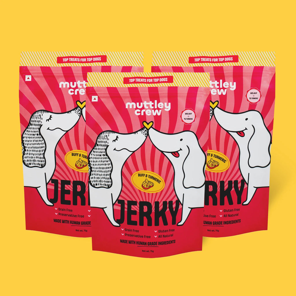 Buff & Turmeric Jerky - Muttley Crew Pet Treats Private Limited