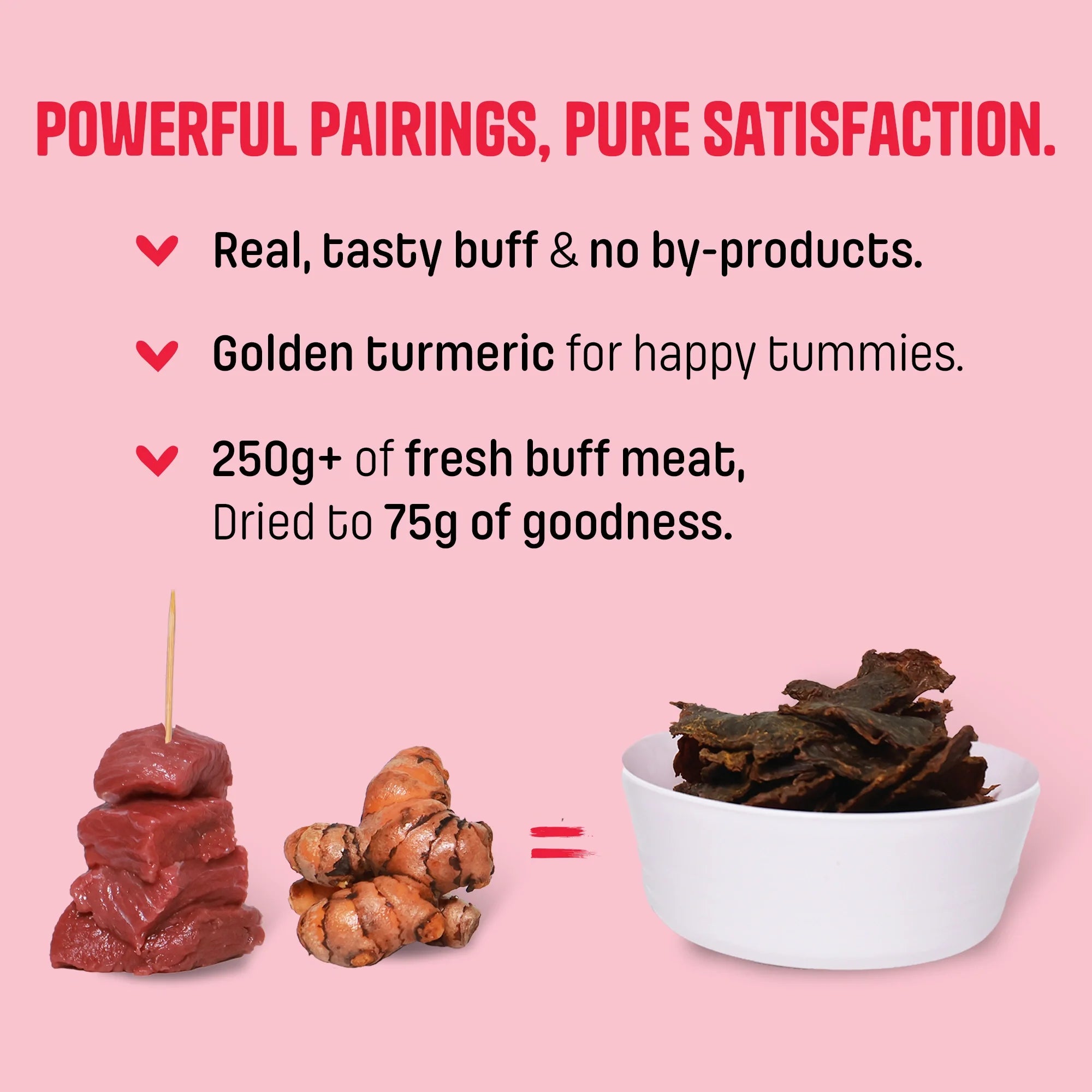 Buff & Turmeric Jerky - Muttley Crew Pet Treats Private Limited