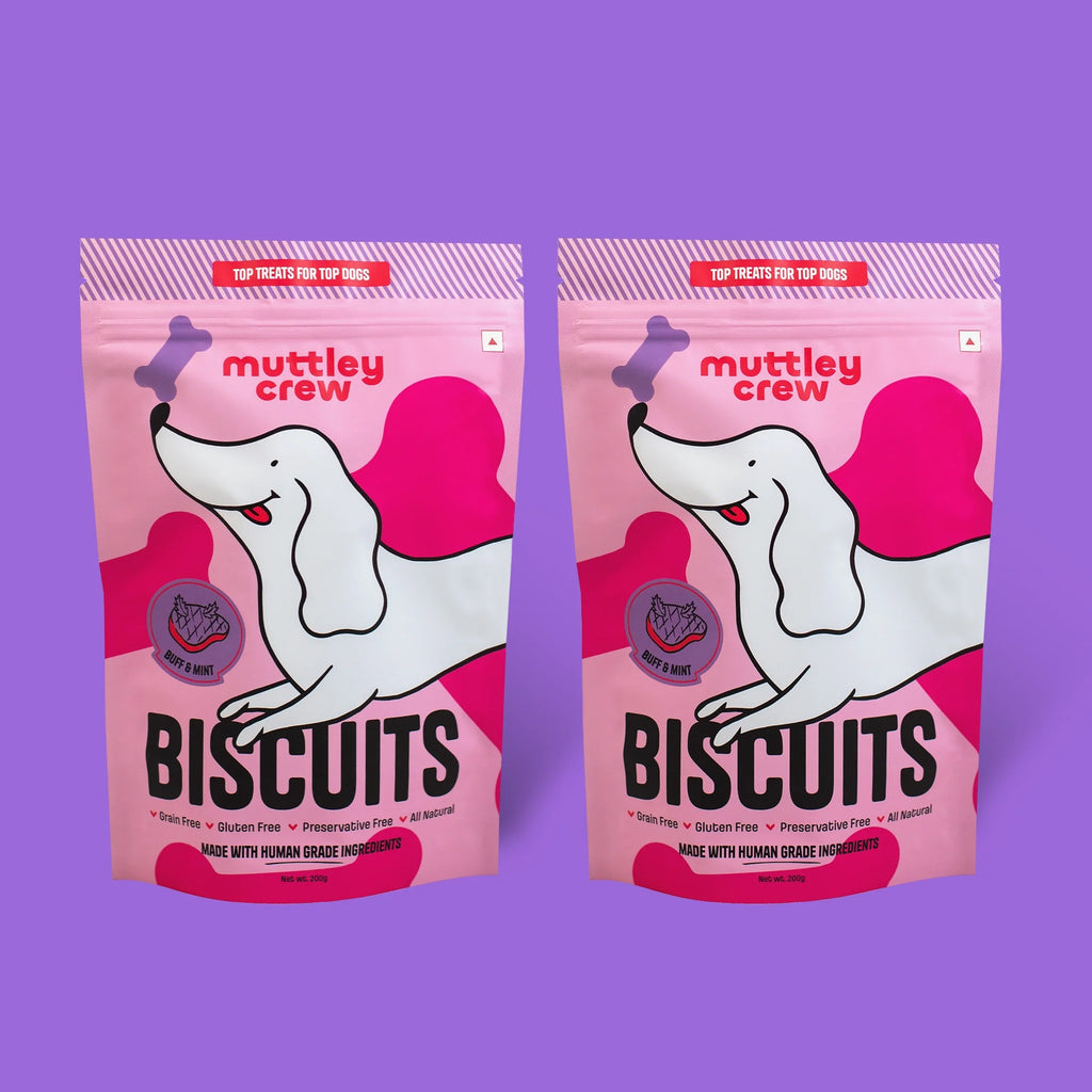 Buff & Mint Biscuits - Muttley Crew Pet Treats Private Limited