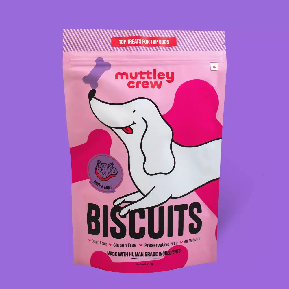 Buff & Mint Biscuits - Muttley Crew Pet Treats Private Limited