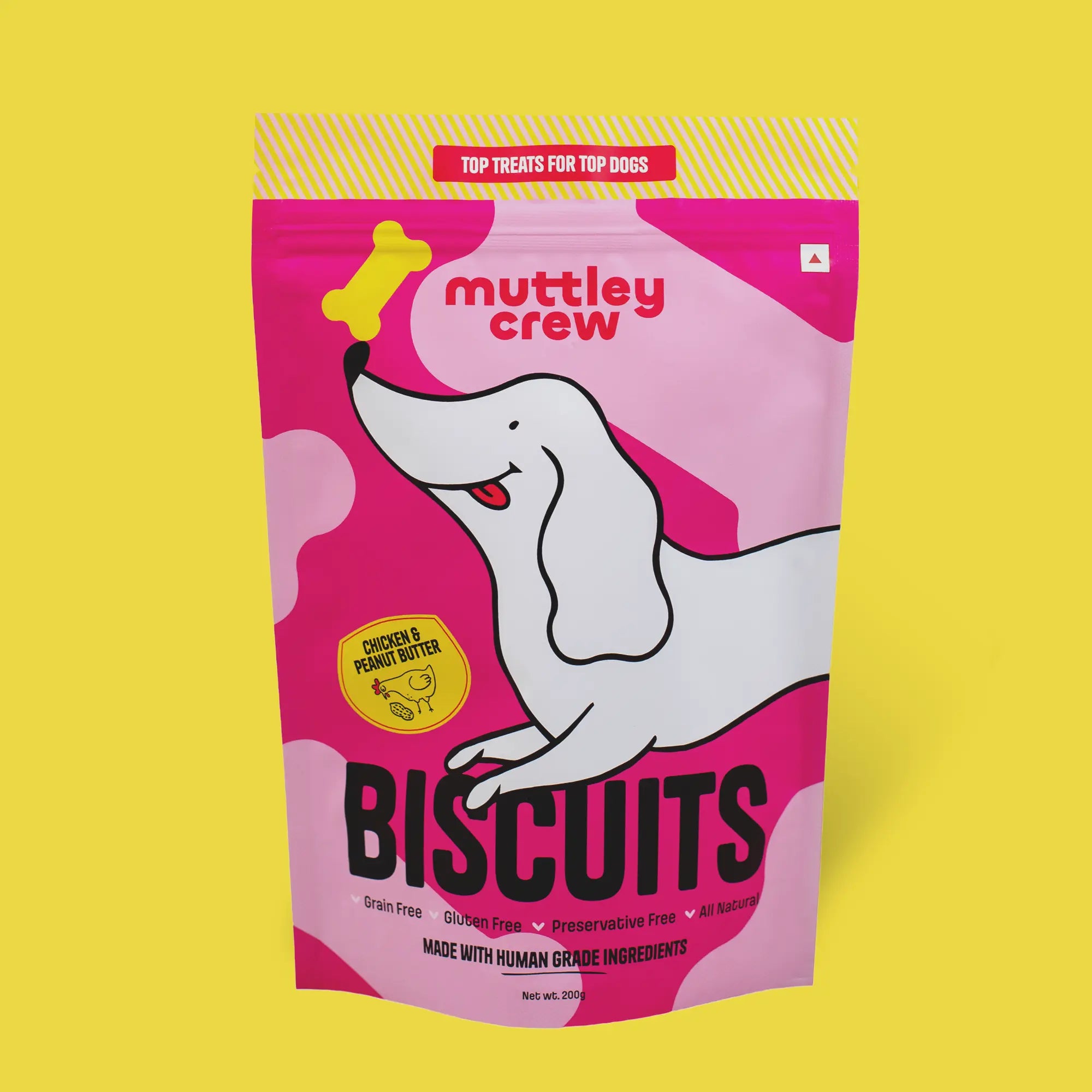 Chicken & Peanut Butter Biscuits - Muttley Crew Pet Treats Private Limited